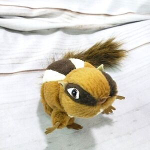 Folkmanis Chipmunk Plush Finger Puppet Mini Realistic 4 Inch With 4 Inch Tail